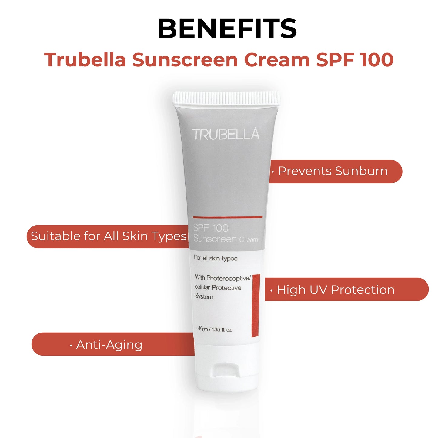 Trubella Sunscreen Cream SPF 100
