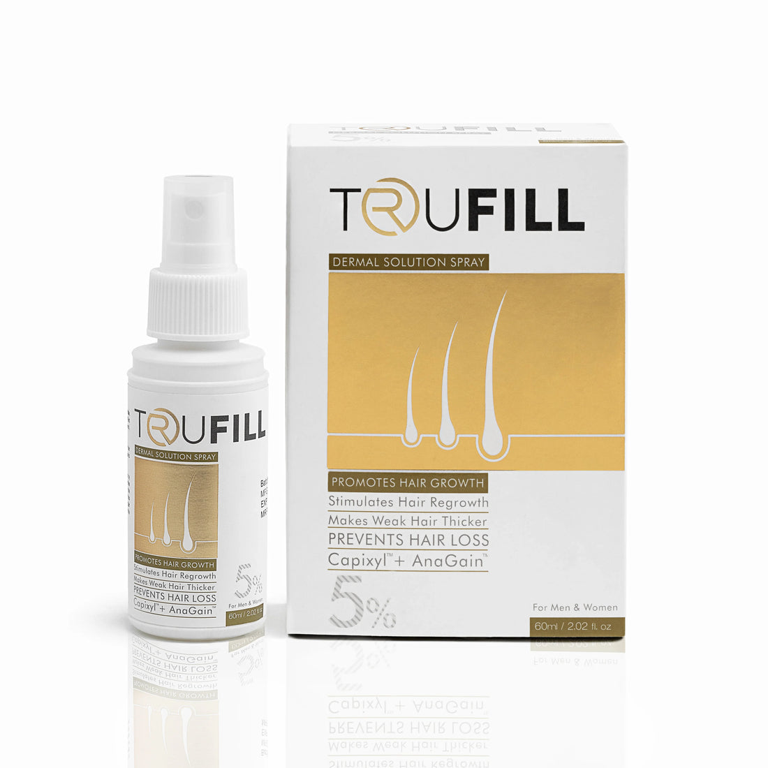 Trufill Hair Spray – Powerful Hair Growth Solution for Thicker, Fuller Hair | Reduces Hair Loss
