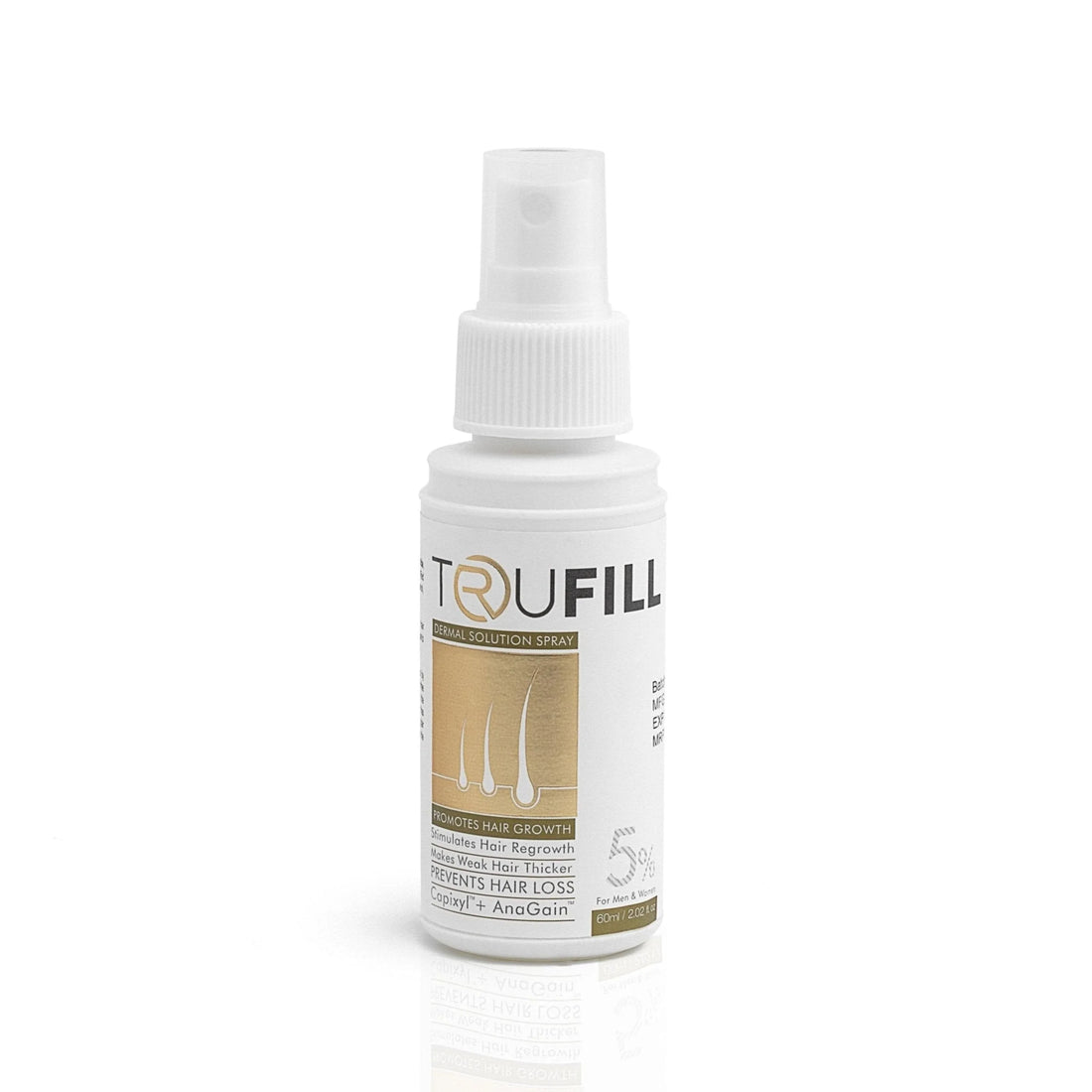 Trufill Hair Spray – Powerful Hair Growth Solution for Thicker, Fuller Hair | Reduces Hair Loss
