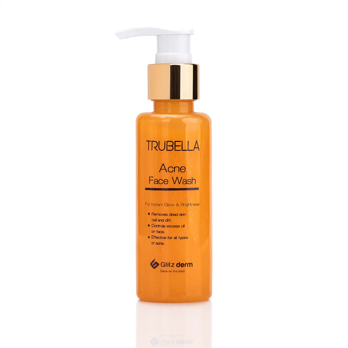 Trubella acne face wash helps to exfoliate the skin, cure acne and give a clear and clean complexion.