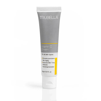 Trubella Vitamin C Cream is a non-greasy and bioactive formula that visibly brightens the skin and boosts collagen production.